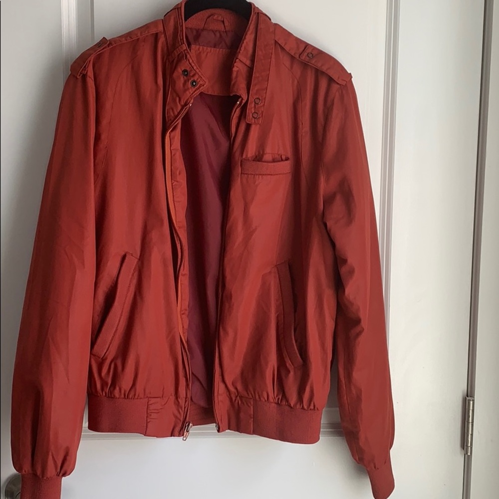 Vintage members only style racer jacket